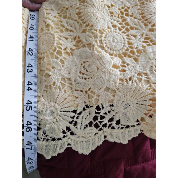 Liz Claiborne Yellow Eyelet Sheath Dress Size 18 Sleeveless Wedding Guest - Picture 9 of 10